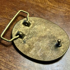 Unbranded Sailing Ship Belt Buckle Mens OS Brass Good Nautical Vintage