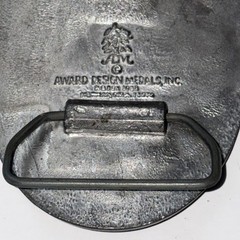 Vintage Welder Welding Award Design Medals Inc Oklahoma Diecast Belt Buckle