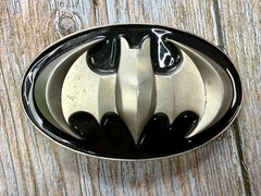 Batman Dc Comics Superhero S07 Black & Grey Raised 3D GTO Oval Belt Buckle