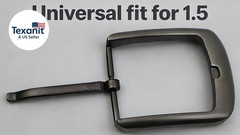 1.5-Inch (38-40 Mm) Square Belt Buckle – Single-Prong Metal Replacement for Leat