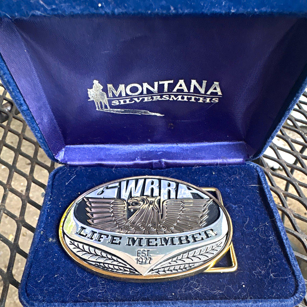 Montana Silversmiths Limited Edition Eagle Western Oval Belt Buckle 1.5&Prime; 1102