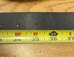 Vintage Western Cowboy Black Belt with Silver Tone Oval Belt Buckle Sz M See pic