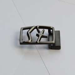 Salvatore Ferragamo Men&rsquo;s Gunmetal Grey(Fits Belt Width1.38in)Belt Buckle