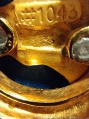Vintage Rare Vicenza Gold-tone Horse Head Horseshoe Belt Buckle 3.5&Prime; Wide