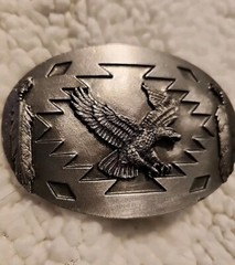 1993 Arroyo Grande Buckle Co Bald Eagle Pewter Belt Buckle. Men&rsquo;s Western Wear
