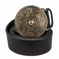German silver belt buckle Viking Shield, warrior buckle, Scandinavian buckle