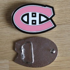 Canadiens Montreal hockey Pink woman belt buckle (choice colors)