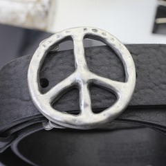 Belt buckle peace silver buckle buckle belt buckle removable clasp