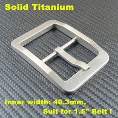 Men&rsquo;s/Women&rsquo;s Anti-allergic Belt Buckles for 1.5&Prime; Belt Titanium Belt Pin Buckle