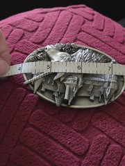Vintage 1983 Bergamot Brass Works Model V-48 -Castle Unicorn Belt Buckle USA