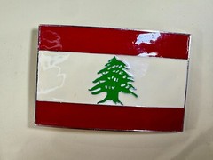 Lebanon Lebanese Liban National Flags Middle East Flag Belt Buckle