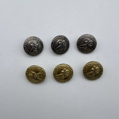Brass Round Classic Sewing Button Clothing Button Replacement lot