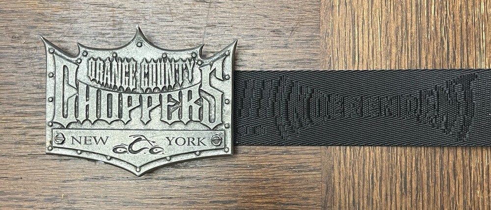 Orange County Choppers New York Belt Buckle w Elastic Black Belt ‘independent’
