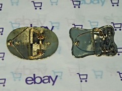 YOUTH WESTERN BELT BUCKLES METAL ONE GOLD TONE ONE SLIVER AND BLACK (2) L@@K