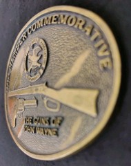 NRA ~ National Riffle Association /John Wayne Belt Buckle « Gunslinger » Design