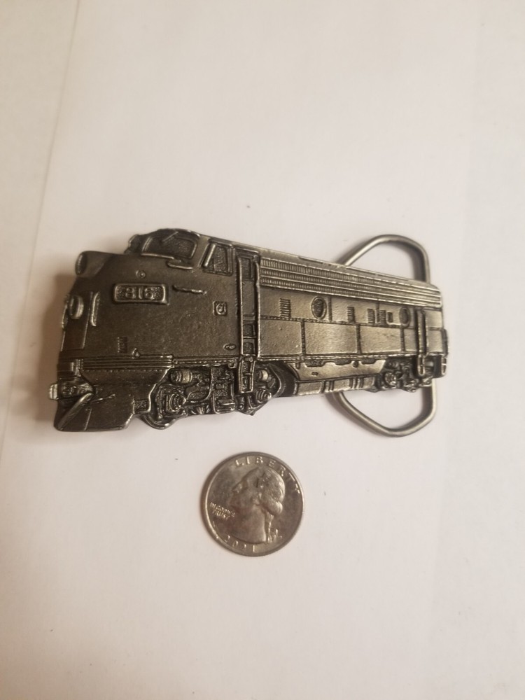 Brass Train Belt Buckle 816 copyright 1981 serial no.j277