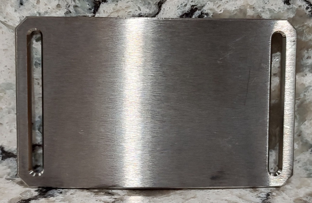 GRIP6 BELT BUCKLE – TITANIUM – CLASIC in NATURAL – 1.5 INCH WIDE – WOMEN and MEN