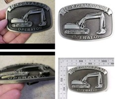 Excavator Operator Belt Buckle More Trades Also Plumber Mechanic Carpenter