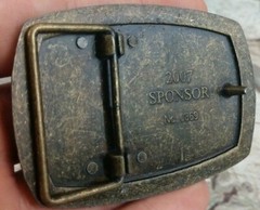The American Veterans Disabled for Life Memorial Belt Buckle 2007 Sponsor #0369