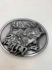 Bass Anglers Sportsman 1990s Society Belt Buckle Made in U.S.A. New No Box Rare