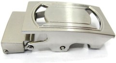 Cam Belt Buckle Casual Silver Tone