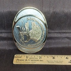North American Hunting Club Vtg Wings of Gold 24 Karat Gold Rhodium Finish OB