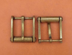 Novelty Mens Retro Brass Single Prong Pin Metal Roller Belt Buckle 32mm