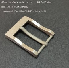 Pure Titanium Anti-Allergy Pin Buckle EDC Belt Buckle for 34mm/39mm Belt Tool