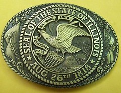 TONY LAMA GREAT STATE SEAL OF ILLINOIS FIRST EDITION NEW [Z]