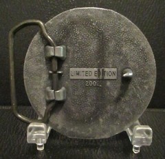 Hy-Capacity HC Humbolt Iowa 2000 Pewter Belt Buckle Limited Ed 72 Scratch Olson