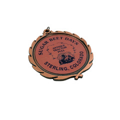 Vintage Sugar Beet Days Sterling Colorado Antique Tractor Pull Medal PDU Taiwan