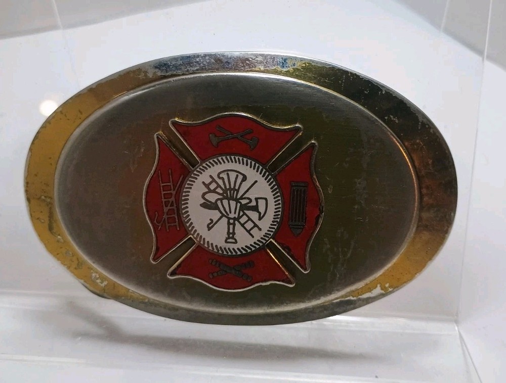Firefighters Logo Symbol Metal Belt Buckle (2.5&Prime; X 3 3/4&Prime;)