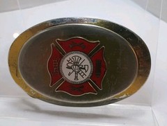 Firefighters Logo Symbol Metal Belt Buckle (2.5&Prime; X 3 3/4&Prime;)