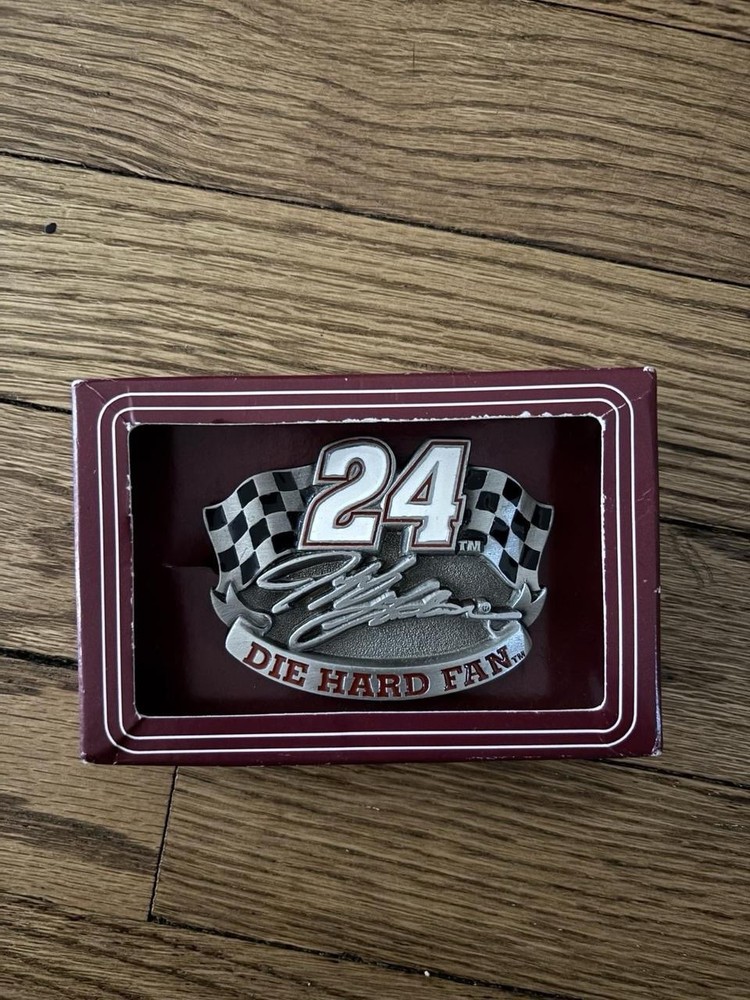 Jeff Gordon Vintage Die Hard Belt Buckle In Original Packaging NASCAR Vintage