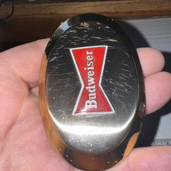 Budweiser Beer Gold Belt Buckle Vintage Rare Fast Free Shipping