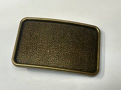 Brown Rectangular Raised Boarder Belt Buckle For Your Craft Project Or To Wear!