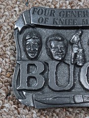 Vintage Belt Buckle Buck Knives Pewter – Four Generations