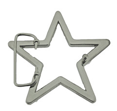 New Men Big Silver Metal Star Belt Buckle Rhinestone Blinged Style Cowgirl Rodel