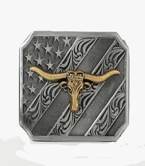 New Belt Buckle Texas Bull Head Cowboy Style # 4