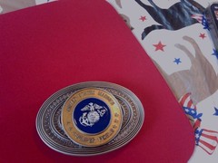 U.S. Marine Corps Semper Fidelis Military Colors Metal Belt Buckle New