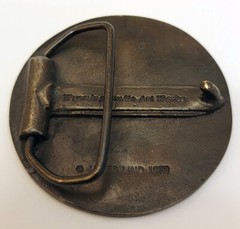 Viking Brass Vintage Belt Buckle – James Lind 1973 – Made in U.S.A.