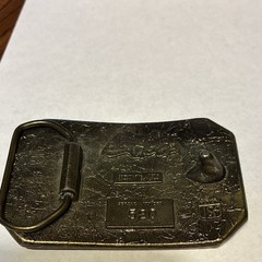 Vintage Great American Buckle Company Belt Buckle 1976 Enamel