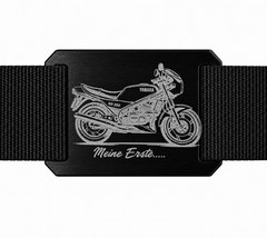 Crios Branding Belt Aluminium Buckle Yamaha RD 350 YPVS Motorcycle Vintage Legend