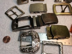 Group of belt buckles