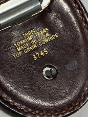 Torel Leather Ram Mountain Goat Belt Buckle Oblong