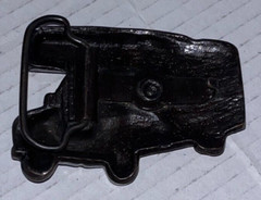 Vintage, FORD TRAVEL TRAILER / CAMPER, Metal Belt Buckle