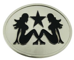 Men Women Belt Buckles Mud Flap Girl Trucker Girl Naked Lady Luck Pin Nude Biker