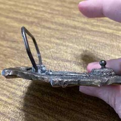 Vintage Solid Pewter Tone Ducks Geese Great American Buckle Company Belt Buckle