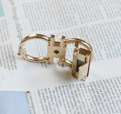 Salvatore Ferragamo Gold Alloy Horseshoe Buckle for 34-35mm leather strap