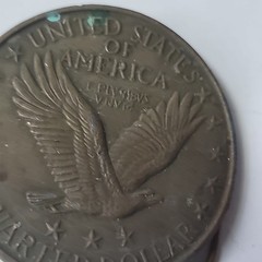 Standing Liberty Quarter Coin Belt Buckle Vtg 1976 Henchel-Mt.View California